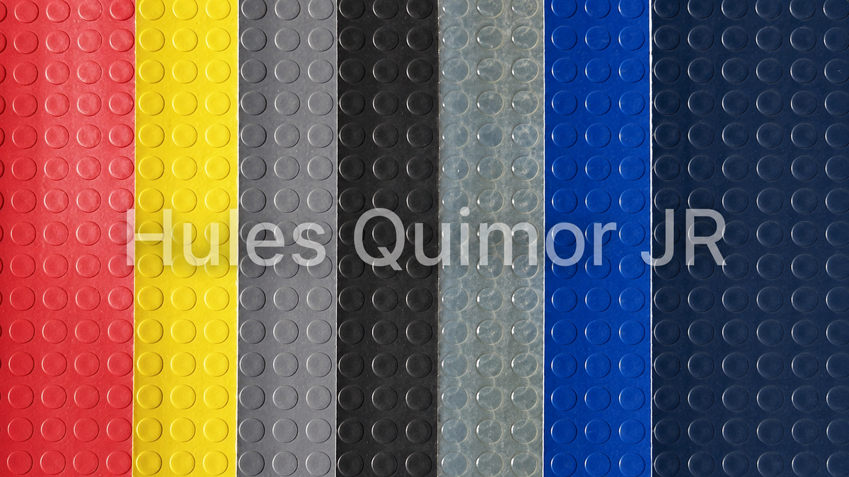 Muestra de colores disponibles de piso de linóleo comercial