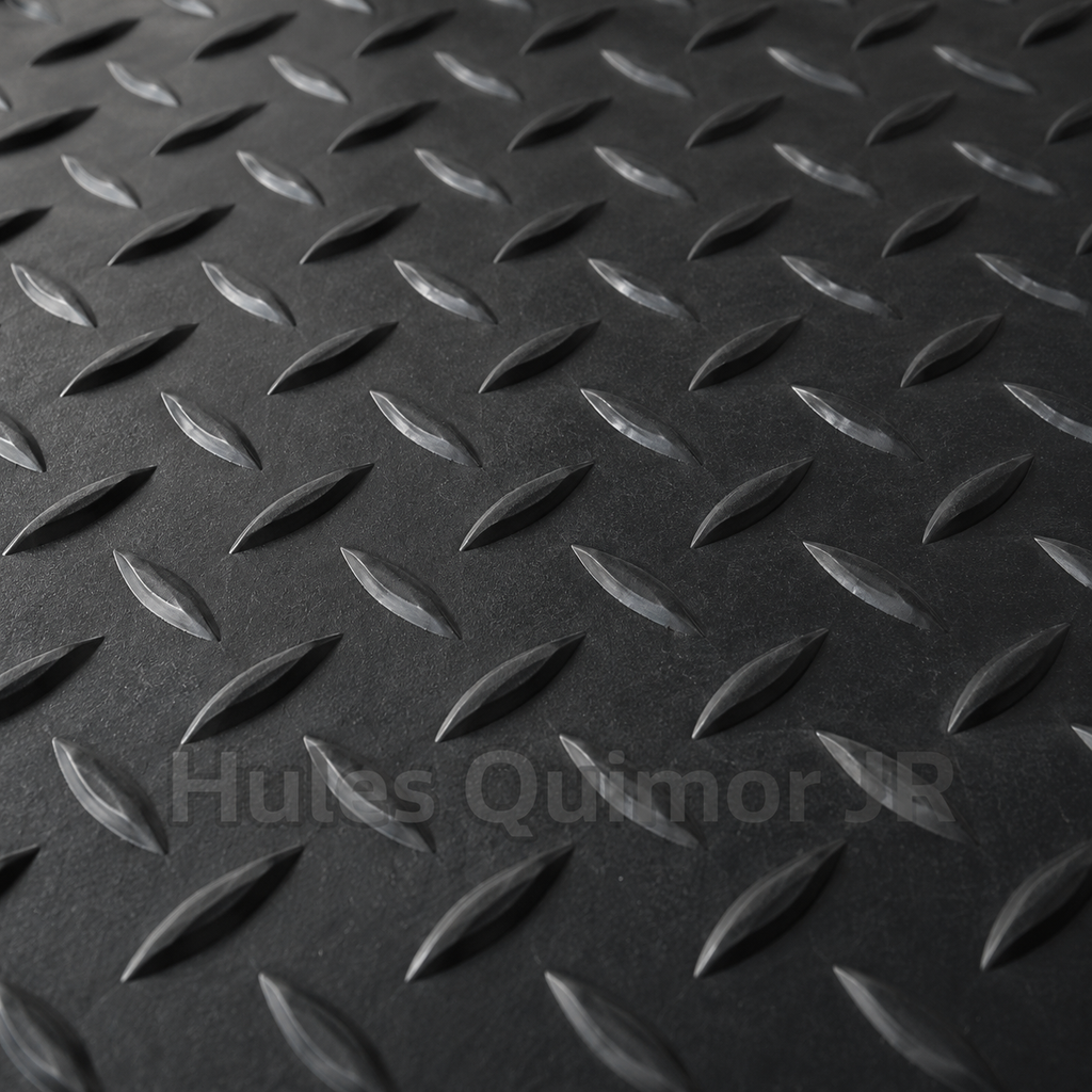 Textura de cerca del piso de hule espiga antiderrapante